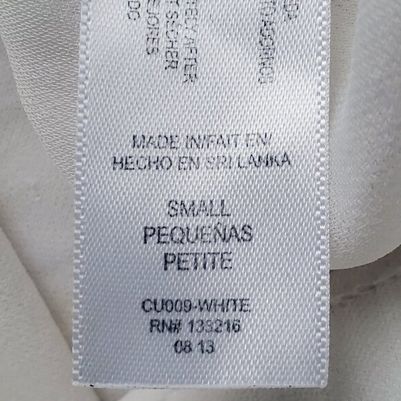 Charlie by Matthew Zink 100% Silk Drawstring Wide Leg Pants Cream Color Size S - Picture 6 of 16